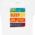 thumbnail image 4 of Inktastic Eat Sleep Jiu Jitsu Repeat Boys or Girls Baby Bodysuit, 4 of 5