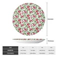 thumbnail image 2 of Balery Flower Print Bone China Decorative Plate Ceramic Dinner Plates Art Crafts with Display Stand-8in, 2 of 6