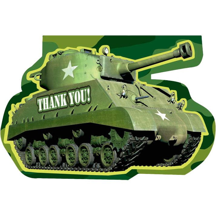 Camo Thank You Notes 6 Pack Party Supplies Walmart Com