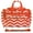 Orange White Chevron, variant on Chevron 16-inch Shoulder Carry-on Duffel Bag - Purple White Chevron