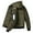 Army Green, variant on Reversible Hooded Jacket Heavy Duty Winter Coat With Detachable Lined Hood For Extreme Cold Weather And Warmth
