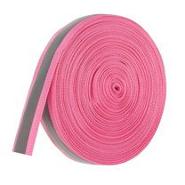 Uxcell Reflective Tape Strip, 20mm x 22yards Reflective Tape for Clothing Raincoats, Rose Red