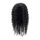 thumbnail image 1 of Peluca HUOGUO, pelo largo, pequeño, rizado, negro, 57 cm, para mujer, 1 of 5