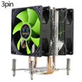 thumbnail image 2 of CPU Radiator CPU Cooler 2 Heat Pipes Ultra Quiet Cooler Fan for LGA 2011 X79 X99 X299 (3Pin Dual F, 2 of 5
