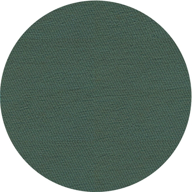 Ahgly Company Tapis Rond Lavable en Machine Intérieur Transitionnel Gris Foncé Noir, 5 Pieds Rond