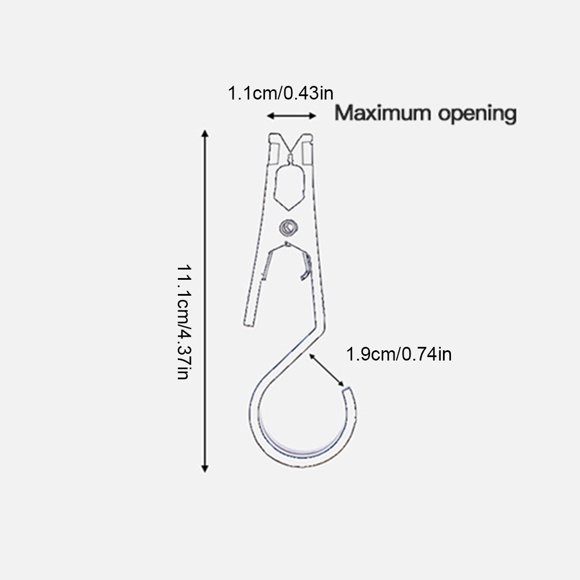 4 Pieces Canopy Clip Hook Clothes Backpacking 4 Pieces Reusable Bottle Towel Tableware Outside Camping Hiking Backpacking Mountain Climbing Hanger