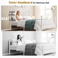 thumbnail image 6 of EnHomee King Size Metal Platform Bed Frame Metal Bed Frame King with Headboard & Footboard Bed Frame with LED Lights & Storage,Noise Free,Black, 6 of 8