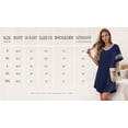 thumbnail image 5 of MINTREUS Women's Nightgown Short Sleeve Nightshirt V Neck Sleep Shirt Loose Loungewear Casual Sleepwear S-3X, 5 of 7