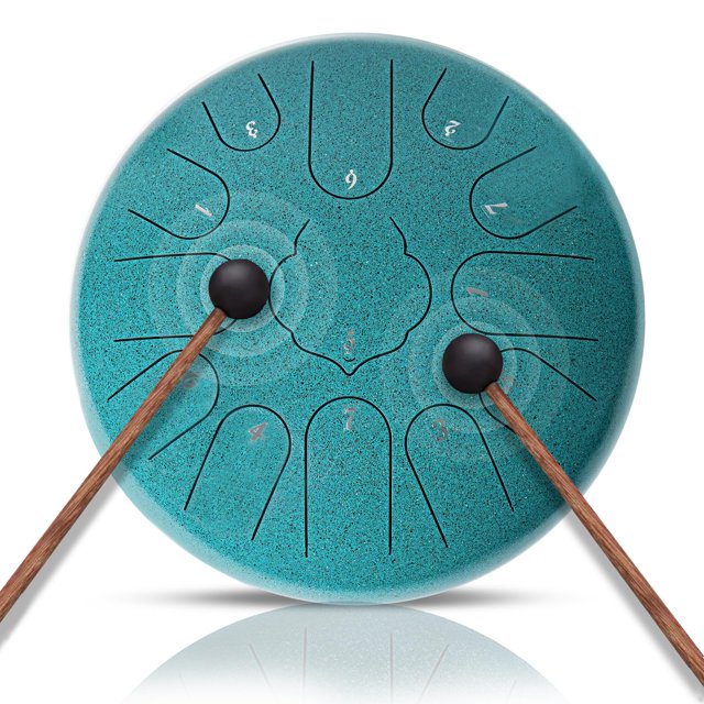 Tambor NBMICSO de acero, 13 notas, 30 cm, tecla C, con sonido de lluvia