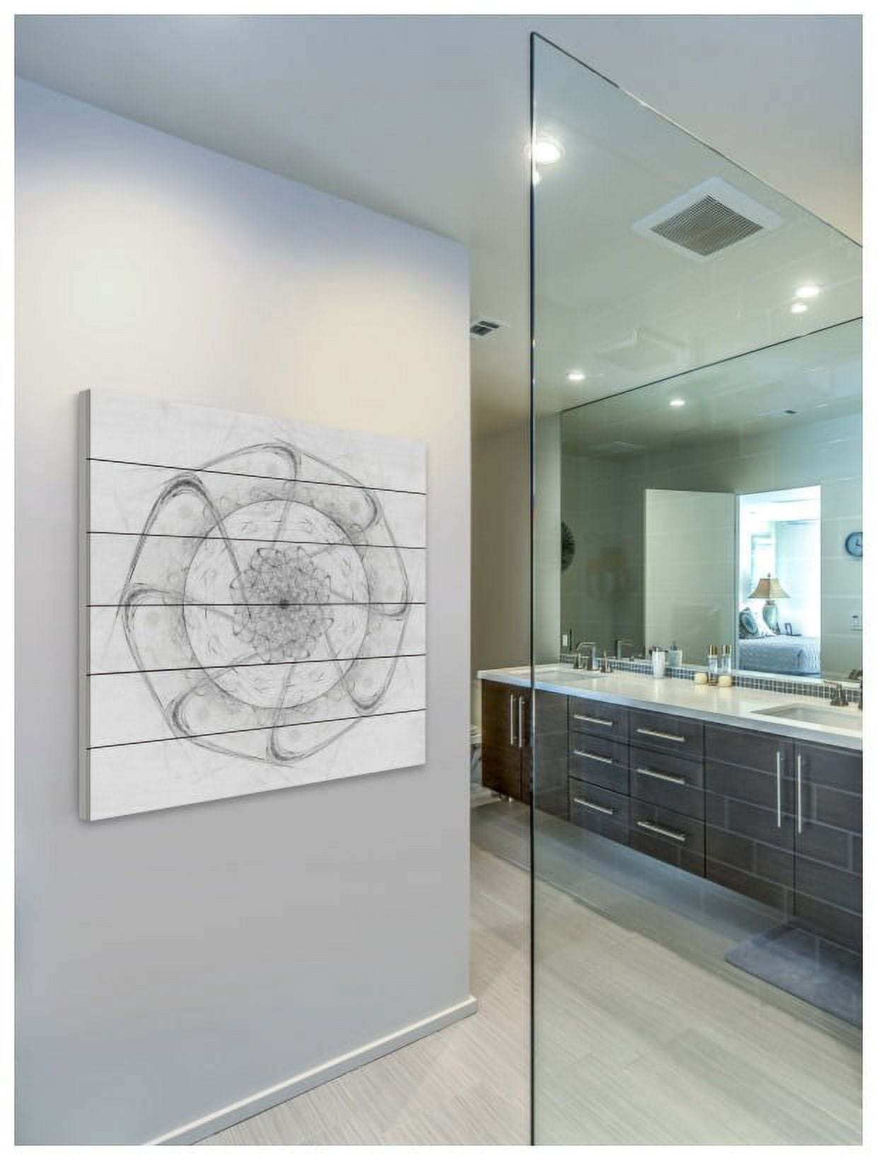 Marmont Hill Mh-Nnzupt- 14 - Ww - 40, 40" x 40" "Twisted Direction" Giclee Art Print On Wood