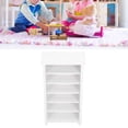thumbnail image 4 of Dollhouse Book Cabinet, Exquisite Decorative Birch Simulation Dollhouse Miniature Bookcase  For Home Plain Color,White, 4 of 8