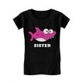 thumbnail image 1 of Tstars Girls Big Sister Shirt Lovely Shark Tee Best Sister Cute B Day Gifts for Sister Toddler Gift for Big Sister Shirt for Sister Infant Funny Graphic Tee Sis Girls Fitted Birthday T Shirt, 1 of 3