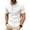 White, variant on Men's Waffle Knit Embossed Pattern Henley T-Shirt, Short Sleeve 4-Button Placket Casual Tee, Breathable Fashion Top, S-3XL