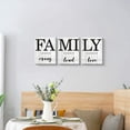 thumbnail image 5 of Family Wall Decor, Canvas Wall Art for Living Room Set of 3 Inspirational Canvas Prints, Framed Wood HD Modern Background Home Decor (Family-3W, 12 x 15 x 3), 5 of 5