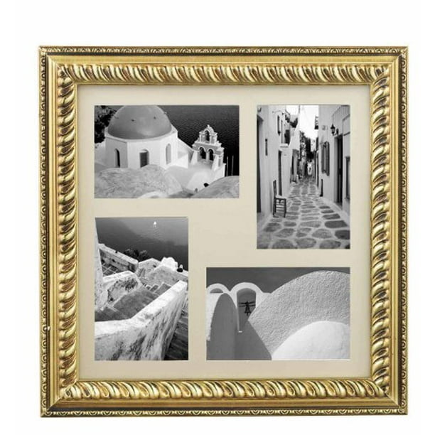 12x12 Gold Collage Frame 12x12 Gold 4 Photo Collage Frame Frame Walmart Com Walmart Com