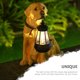 thumbnail image 4 of ADDHAT Adorno De Jardín Con Solar Y Estatua De Perro Duradero En Resina, 4 of 7