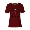 thumbnail image 4 of Simua Womens Summer Casual Short Sleeve Tops Patriotic T-Shirt 4th of July Shirt Fashion Printed Shirt, 4 of 4