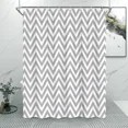thumbnail image 5 of Black and White Striped Shower Curtain Abstract Geometric Lines Minimalist Style Polyester Home Shower Curtains Bathroom r, 5 of 7