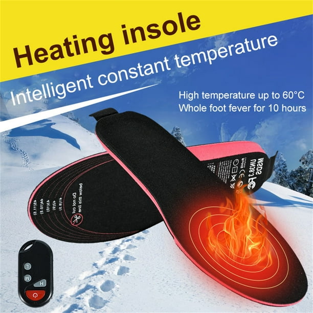 Rechargeable heated clearance insoles