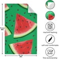 thumbnail image 5 of Red Watermelon Slices Seeds Tea Towels Set of 6 Green Watercolor Kitchen Dish Cloth with Hanging Loop, 18"x28"Lint-Free Absorbent Towel for Kitchen Drying Wiping and Cleaning, 5 of 7