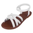 thumbnail image 4 of Sandalias planas cómodas sandalias de vestir con punta abierta zapatos para caminar para mujer, 4 of 9