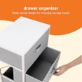 thumbnail image 3 of Basics Fabric 4-Drawer Storage Organizer Unit for Closet, Bedroom, White, 3 of 9