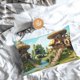 thumbnail image 5 of Fotbe Cartoon Mushroom House Funda de Almohada Decorativa Estilo Occidental, Lujo en Algodón, Fundas para Almohadas King, Cojín Estampado para Decoración del Hogar-20"x30", 5 of 6