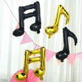 thumbnail image 4 of BalsaCircle 6 Black Music Notes Mylar Foil Plain Balloons Wedding Graduation Birthday, 4 of 6