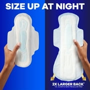 Always Maxi Pads Size 5, Extra Heavy Overnight with Wings, 14 Count