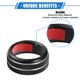 thumbnail image 3 of 3 Uds AC Climatizador Control Perilla Anillos Compatibles para Chevrolet Negro Unique Bargains, 3 of 8