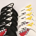 thumbnail image 4 of Black 9 Uds. Funda de cuero para cabeza de hierro y Golf, funda impermeable para cabeza de Club de Golf, 4 of 5