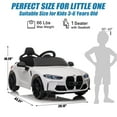 thumbnail image 7 of iYofe White 12V BMW M4 Battery Powered Ride on Cars, Kids Ride on Toys with Remote Control, Bluetooth, Music, USB/MP3 Port, LED Light, 4 Wheeler Kids Electric Cars for Boys Girls Gifts 3-6 Years Old, 7 of 7
