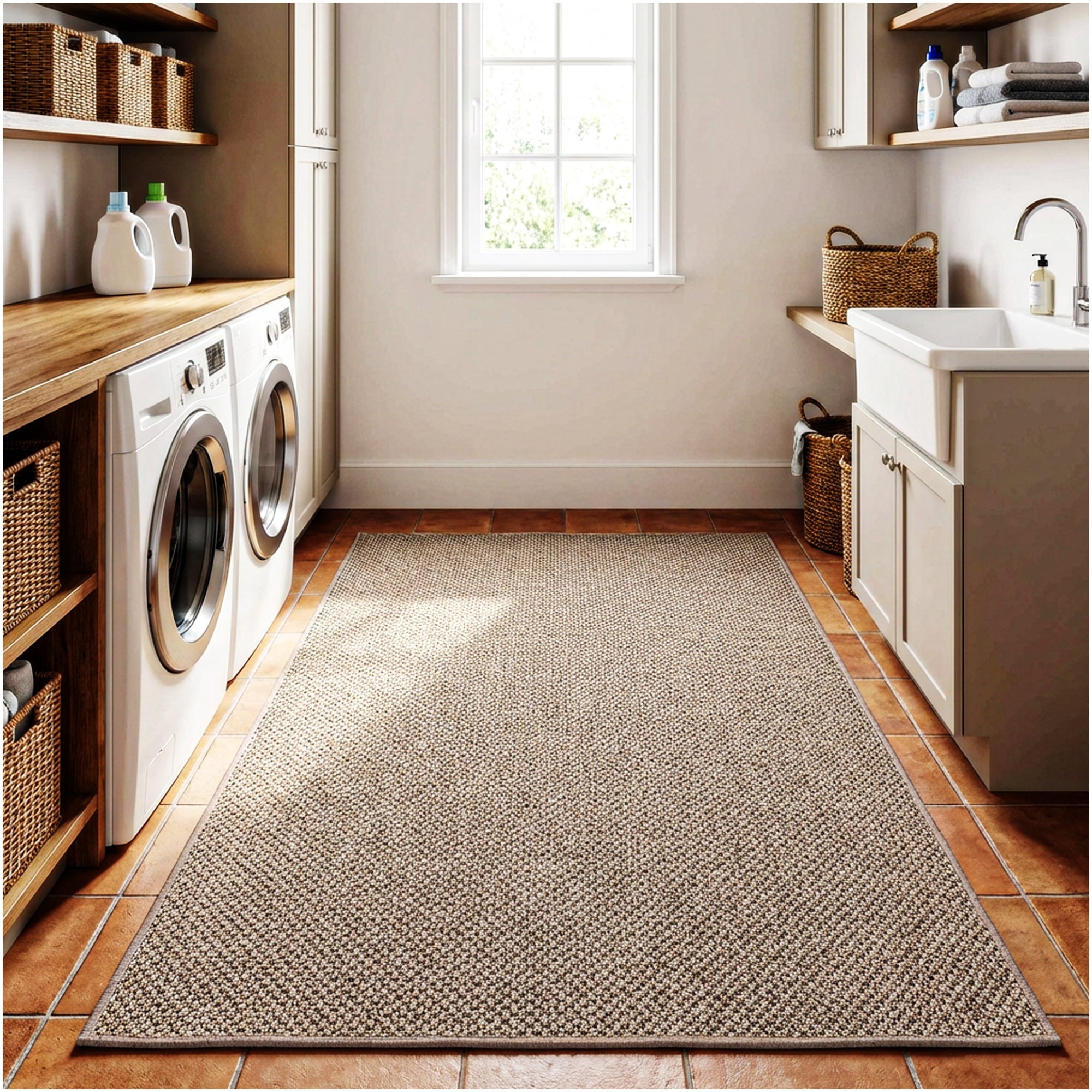 Koeckritz Rugs Nugget Special Acorn Roast Indoor/Outdoor Area Rug, 5' x 10'
