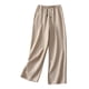 thumbnail image 1 of Pantalones largos de verano informales para mujer, ligeros, fáciles de cuidar y con un corte holgado, ideales para salir., 1 of 6