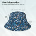 thumbnail image 3 of Fotbe Hawaiian Style Sombrero Tipo Pescador con Estampado – Sombrero de Sol de Algodón de Moda para Playa, Golf, Pesca, 3 of 6