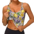 thumbnail image 3 of Fuzoiu Lavender Flowers Print Women's Sports Vest,U-Back Sports Tank,Gym Vests,Athletic Sleeveless Shirts,Exercise Undershirts,Yoga, Gym, and Dance Wear-Medium, 3 of 8