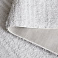 thumbnail image 6 of SAFAVIEH Rumi Barrett Striped Polyester Shag Area Rug, Light Gray/Ivory, 8' x 10', 6 of 8