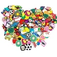 thumbnail image 2 of 100 Pcs Unisexe-Adulte Décoration de Chaussures en PVC Colorée Différente pour Breloques de Chaussures Autres, 2 of 6