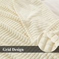 thumbnail image 2 of Simple&Opulence Cream Throw Blanket for Couch-Super Soft Fluffy Blankets for Women 50x70 Inches Cozy Lightweight Fleece Blanket for Home Décor, 2 of 6