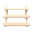 thumbnail image 1 of destyer 3 Layers Wood Jewelry Holder Stand Showcase Earrings Card Storage Rack, 1 of 7
