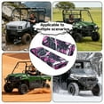thumbnail image 5 of Uorisanigo UTV Seat Covers Set with Elastic Band, Anti-Scratch Pink Hunting Camo Forest UTV Bench Seat Cover Fits for Kawasaki Mule 4010 2009-2023 2025 Durable Fabric Padded Protector, 5 of 7