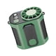 thumbnail image 1 of Ventilador de cintura portátil, compacto, recargable y ajustable, con 100 velocidades y manos libres. Verde, 1 of 5