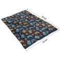 thumbnail image 4 of Retro Consoles Games Icons Blue Pattern Blanket,Comfortable Soft Lamb Wool Throw Blanket,All Season,Warm Lightweight Blankets for Sofa Bed Couch Living Room Chair,40"x50", 4 of 4