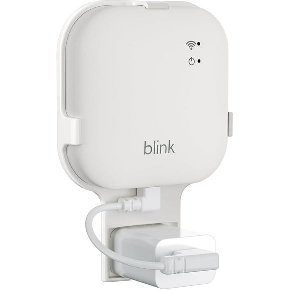 ERDS-All-New Outlet Wall Mount for Blink Sync Module XR, Sync Module XR Mount Holder for Blink Outdoor Indoor Camera, No Messy Wires,No Screws Saving Space Blink Sync Camera Mount with Short Cable (1