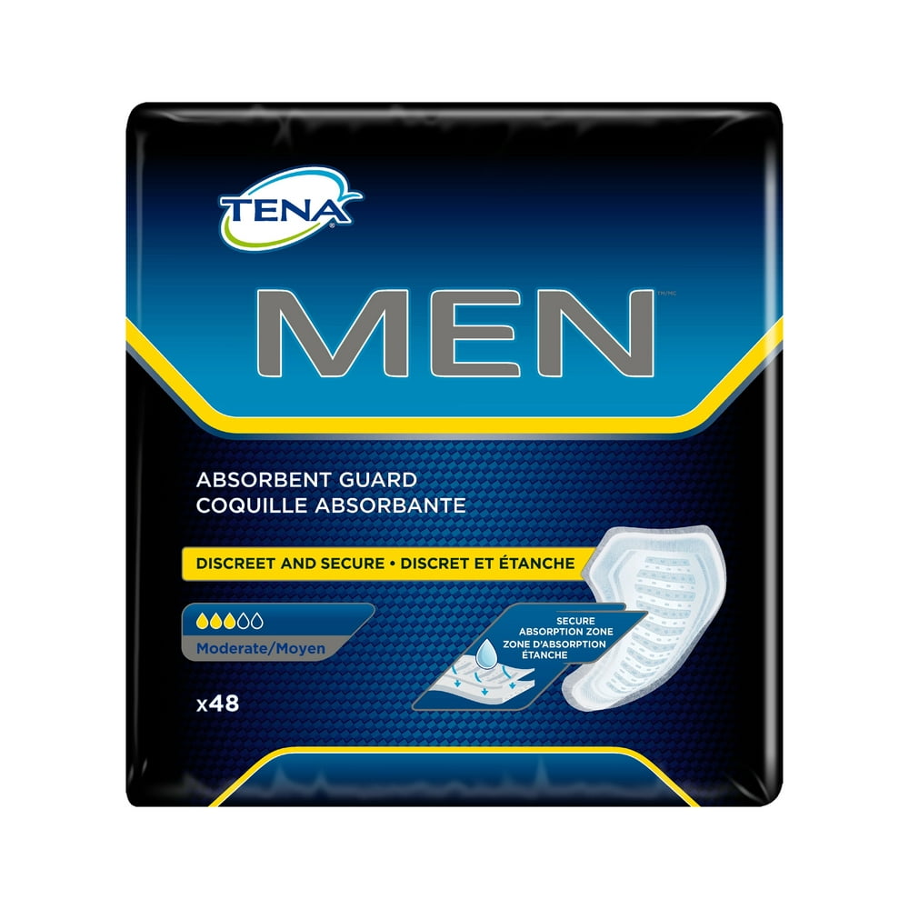 Tena Incontinence Guards for Men, Moderate, 48 ct - Walmart.com ...