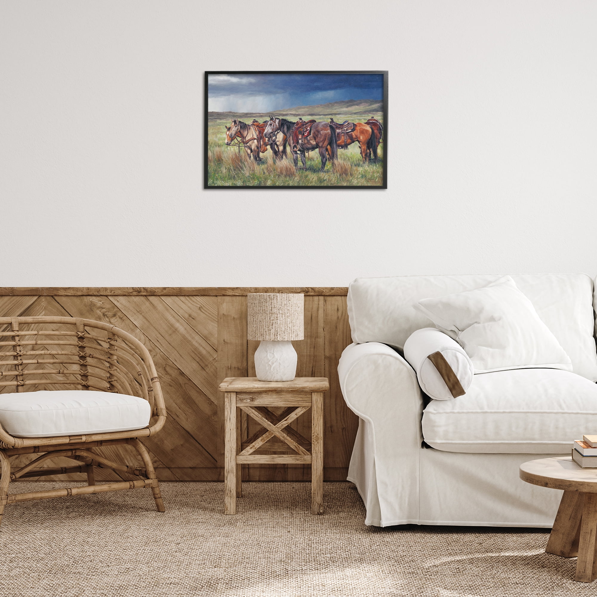 Stupell Industries Hurry Up & Wait Animals & Insects Painting Black Framed Art Print Wall Art, 24 x 16
