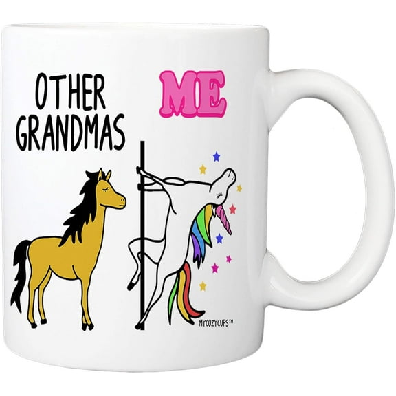 Other Grandmas Me Unicorn Coffee Mug - 11oz Cup For New Grandmothers, Moms, Mimi, Gigi, Nana - Birthday, Christmas, Mother's Day, Retirement Mug