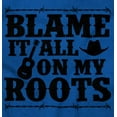 thumbnail image 2 of Blame It On My Roots Country Music Long Sleeve TShirt Men Women Brisco Brands X, 2 of 6