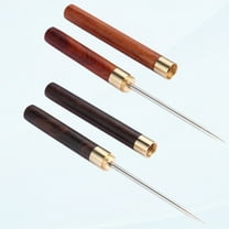 2-Pack Stainless Steel Ice Pick with Safety Cover, 9 Inch Pick Tool for Breaking Ice, Non-slip Wooden Handle, Easy to Grip, Used in Kitchen, Bar, Bartending, Picnic, Camping and Restaurant