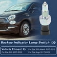 thumbnail image 2 of Unique Bargains Reverse Light Switch for Fiat 500 2007-2025 for Fiat 500 for Abarth 2007-2015 2 Pin Backup Indicator Lamp Switchs Replacement 60811423 1 pcs, 2 of 7